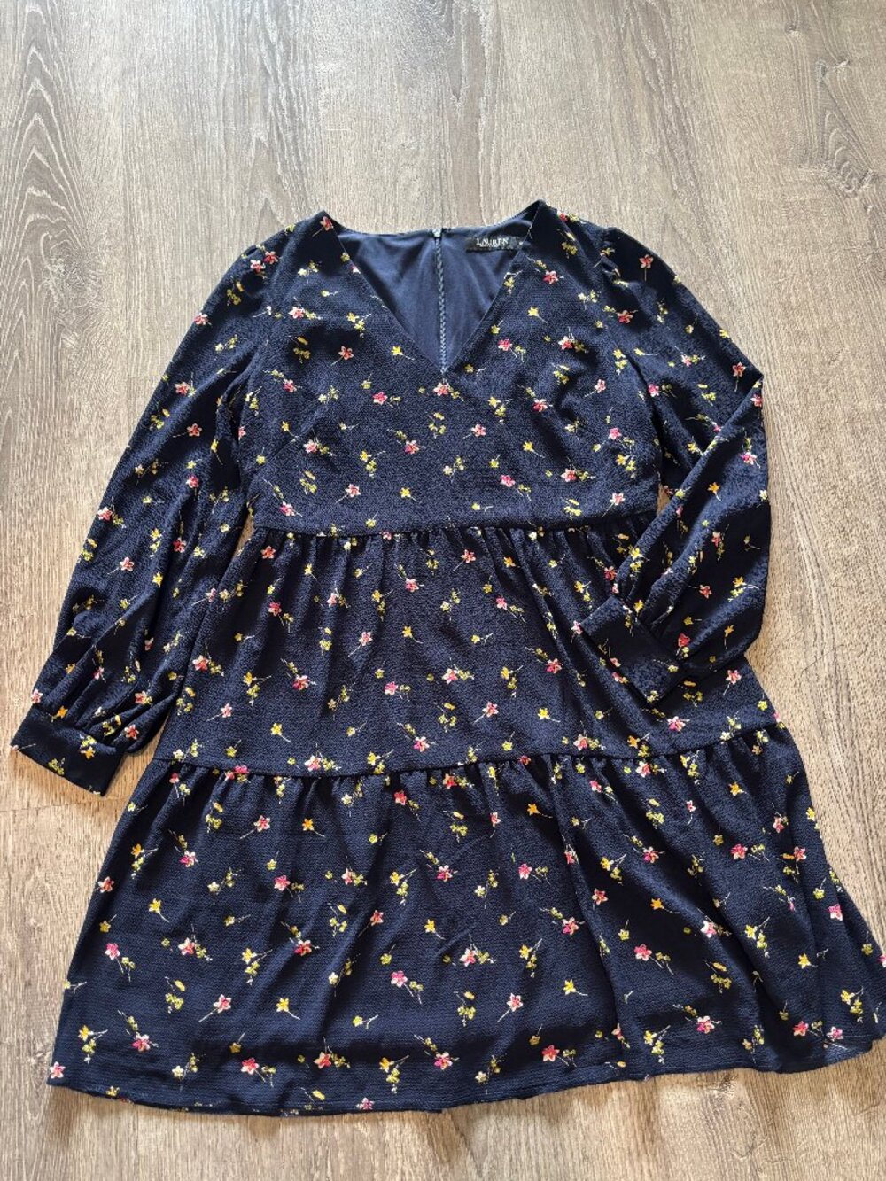 Ralph Lauren Navy short dress W/Small floral dress